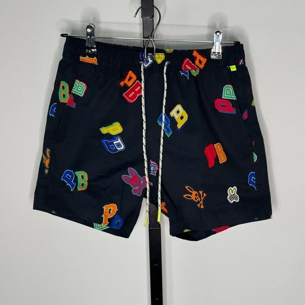 Psycho Bunny Multicolor Swim Trunks